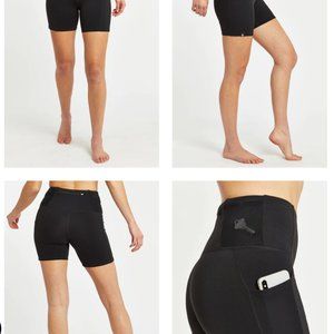 Oiselle Pocket Jogger Shorts Black Sz 4